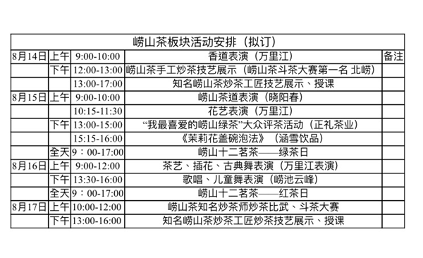 上演系列“重頭戲”！2020青島茶博會(huì)8月14日開(kāi)幕